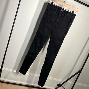ABERCROMBIE&FITCH Black Jeans size 2 Skinny Long